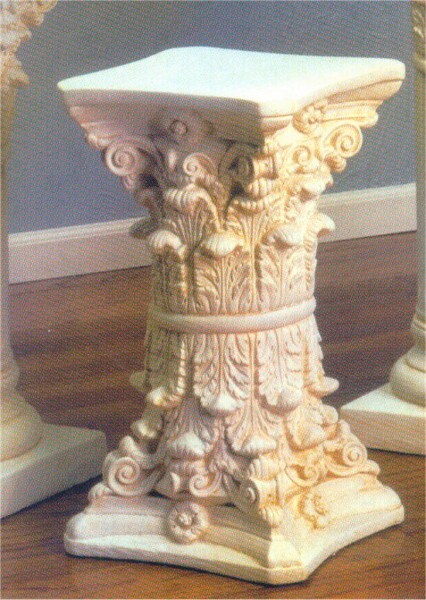 Double Corinthian Capitals Side Table Base